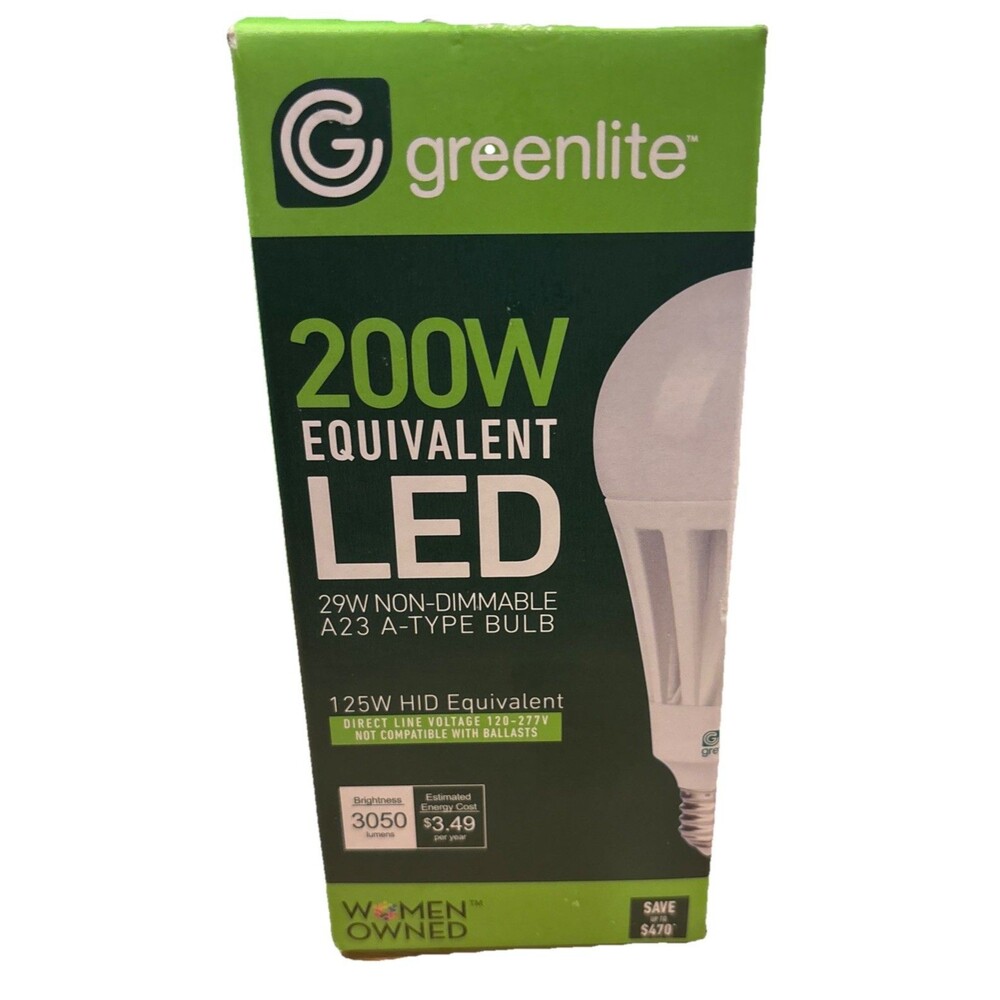 Greenlite 29W Daylight 5000K A23 LED Omni Light Bulb 200W Equal Energy Star